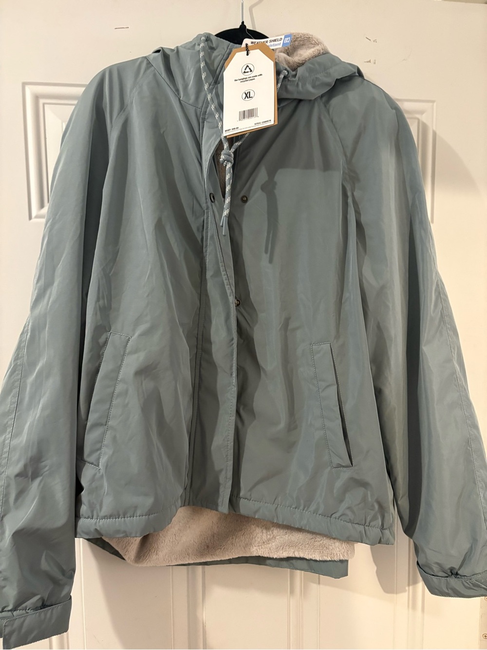 Avalanche- Light Sage Hooded Windbreaker Jacket